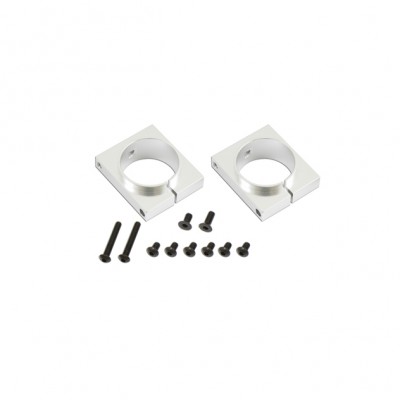 073223-CNC Tail Boom Clamp (Silver anodized)